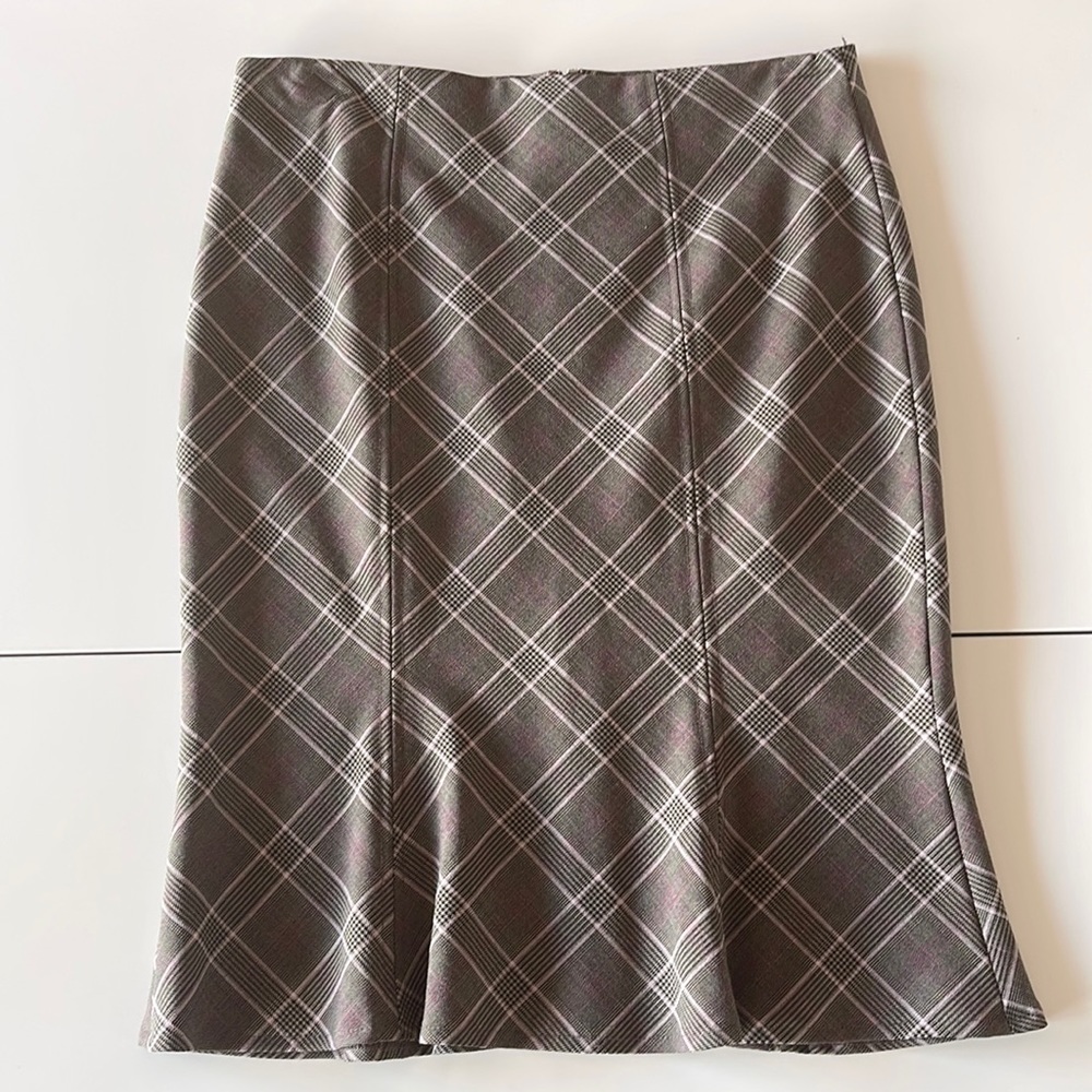Vintage Bebe Plaid  Skirt